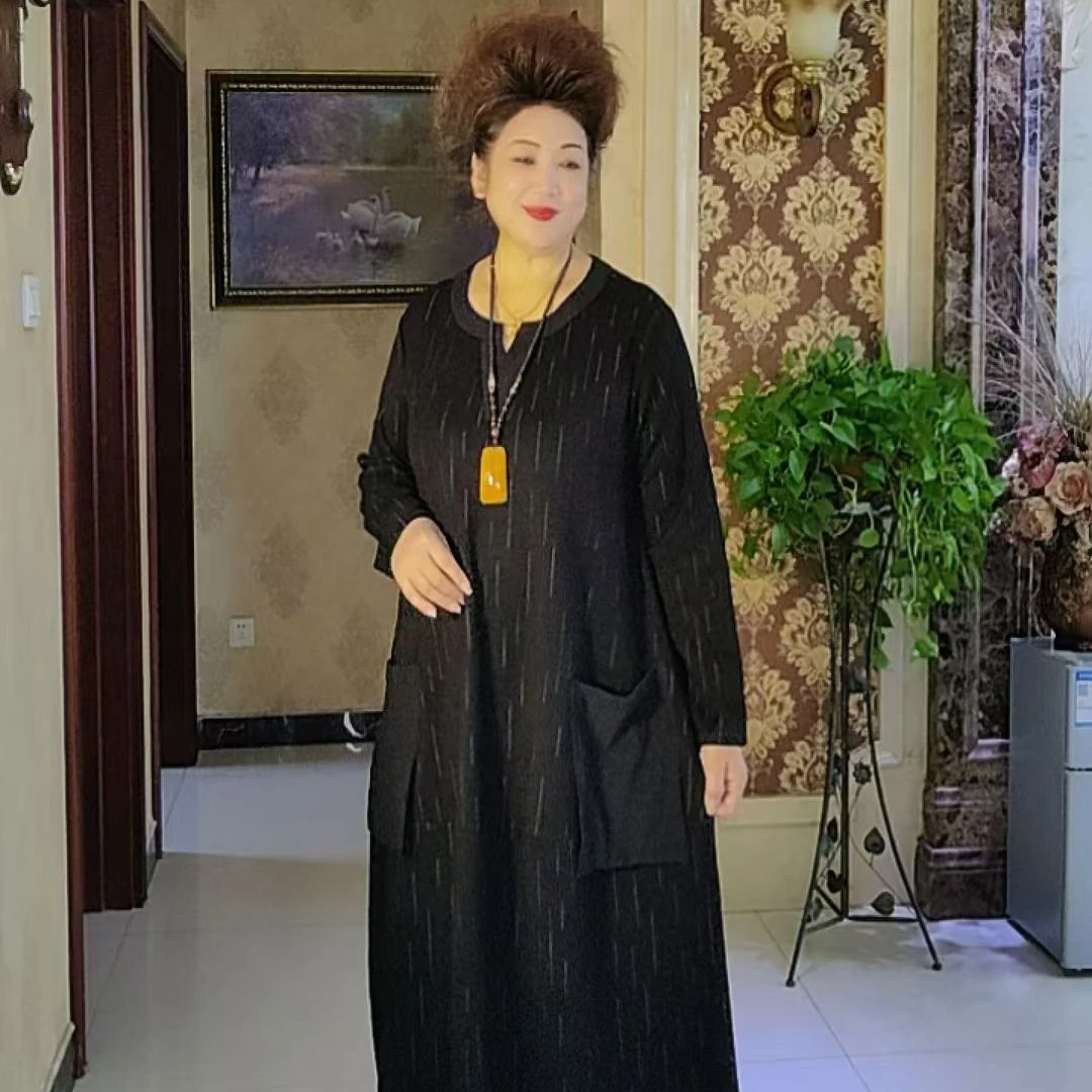 2024时尚女款秋季打底连衣裙