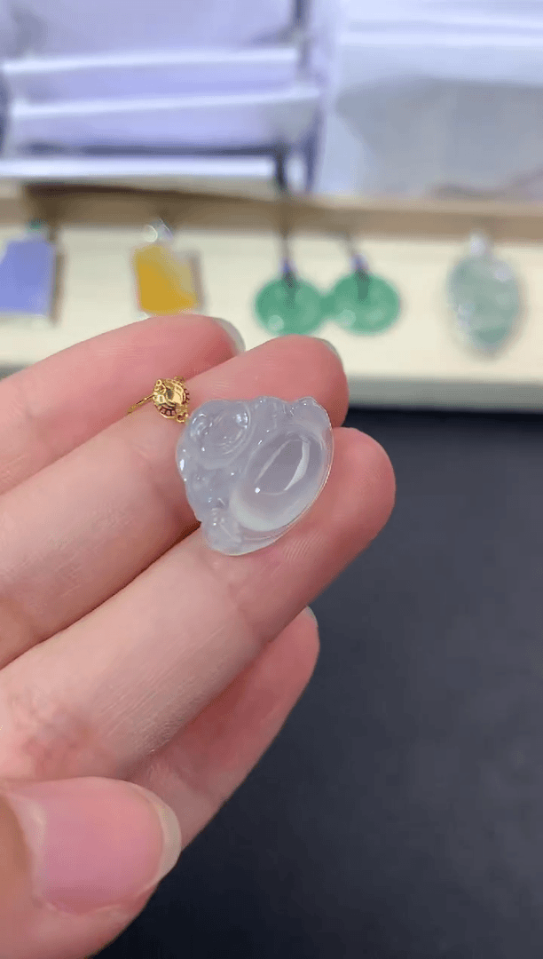 【闪购商品】翡翠颈饰18K金镶嵌C793