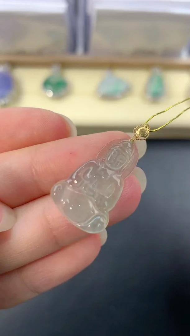 【闪购商品】翡翠颈饰18K金镶嵌R588