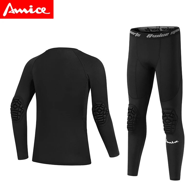 儿童运动护肘防撞紧身衣训练服速干衣篮球打底衫速干透气长袖