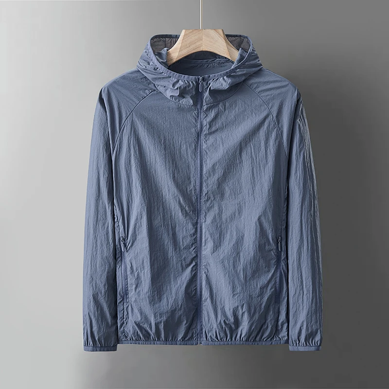 冰丝防晒衣男款透气皮肤衣夏季新款户外薄钓鱼骑行防晒服薄外套男