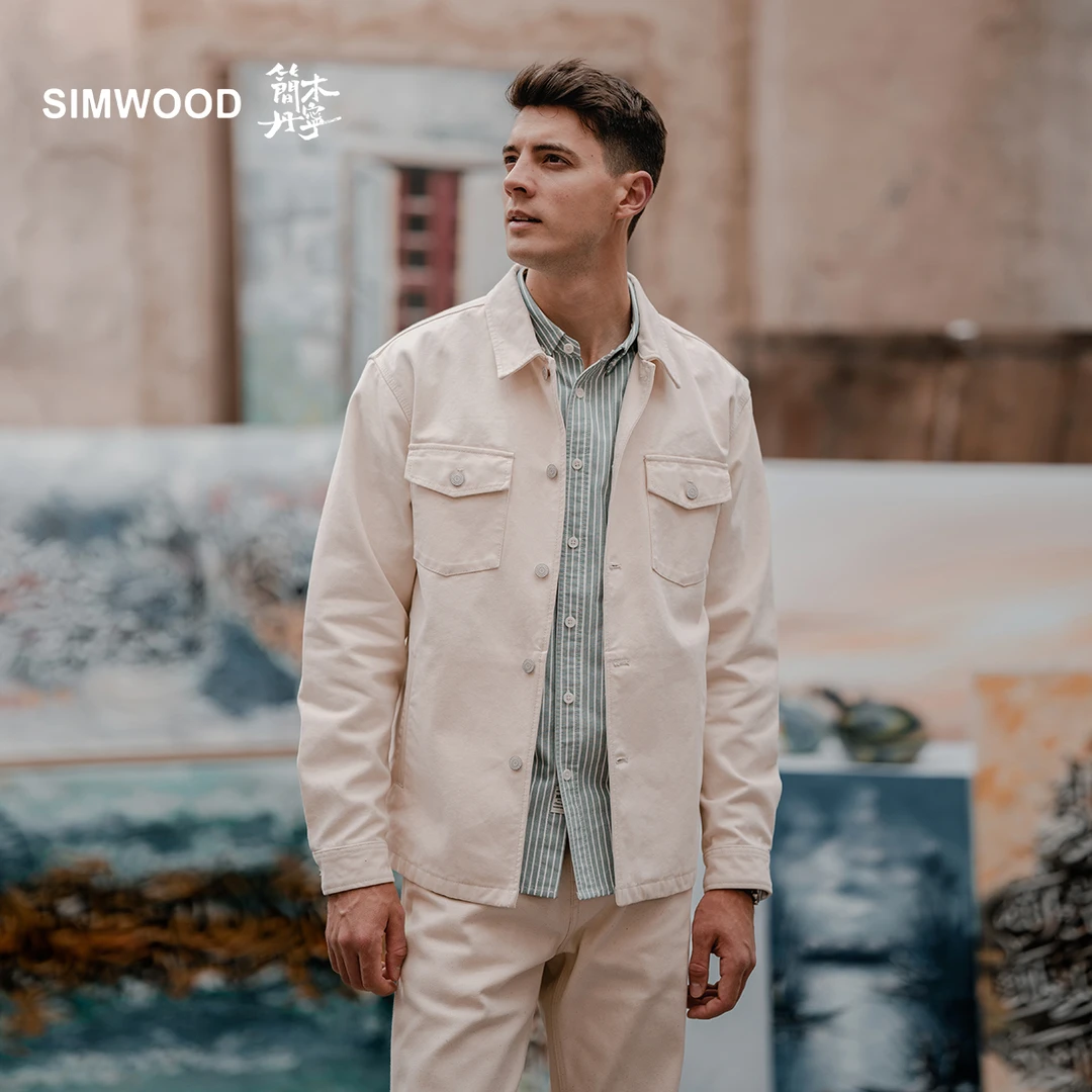 SIMWOOD/简木丹宁【宽松版 】12盎司双股珠帆南方夹克外套SM130501B