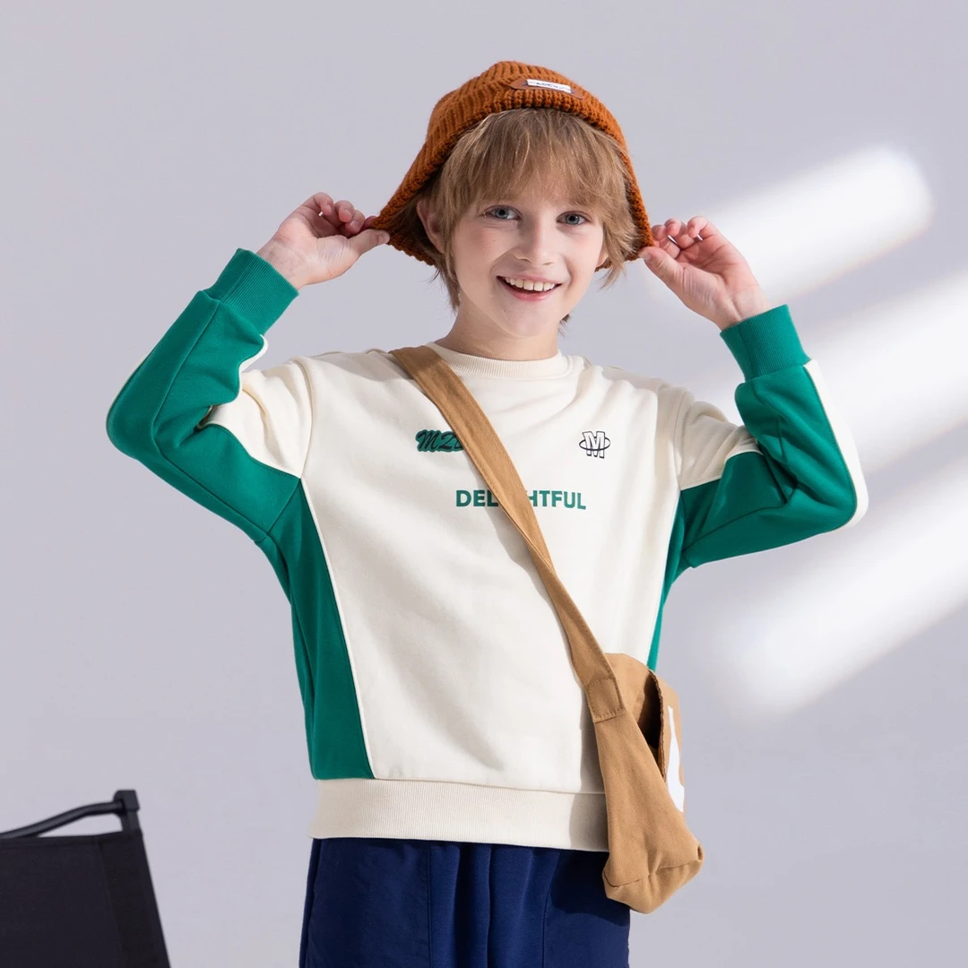 【防静电】MQD童装男童冬季加绒保暖卫衣加厚运动休闲卫衣TT4410602