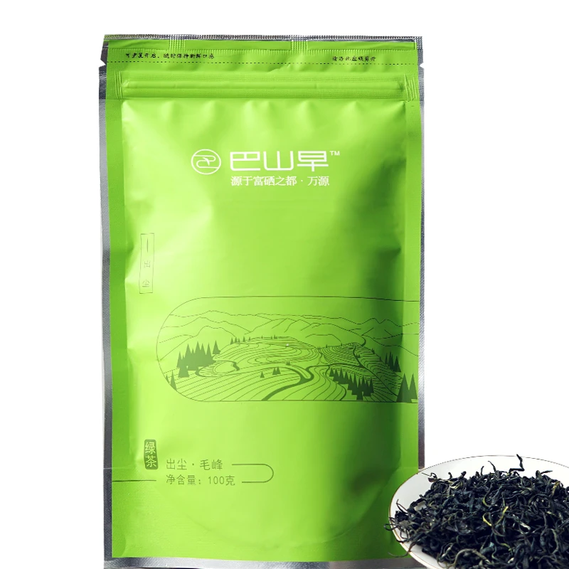 巴山早2024年特级毛峰绿100g袋装高山云雾绿茶清香型硒茶厂家直销