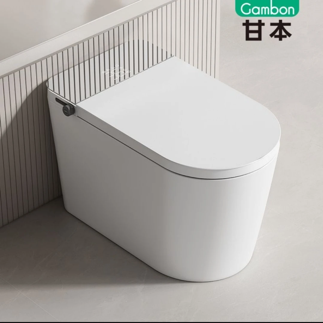 甘本s77新款家用全自动感应冲洗烘干智能马桶虹吸坐便器潮州卫浴