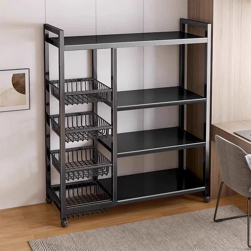 厨房置物架宿舍置物架特厚储物蔬菜水果储物架子多功能收纳筐家用