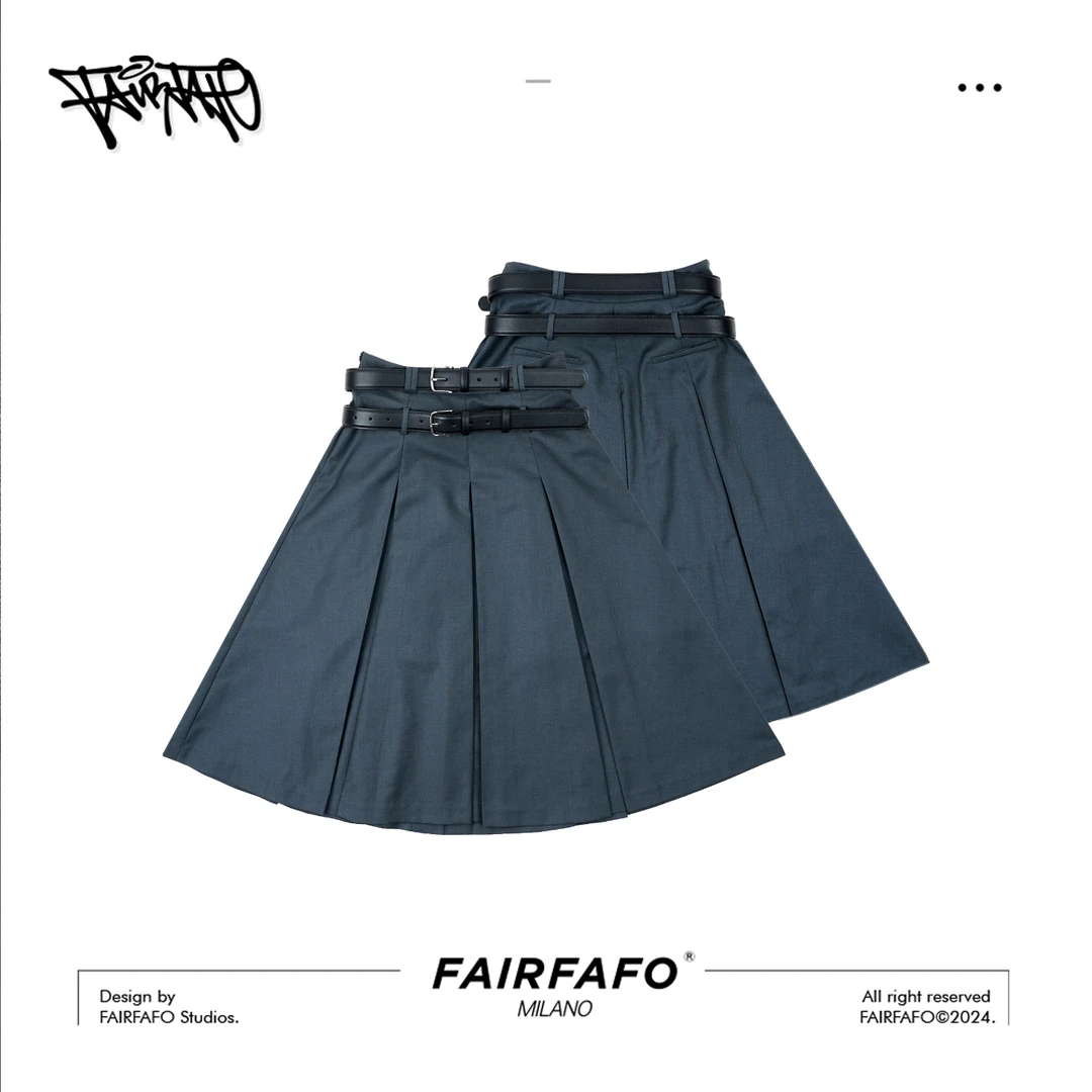 FAIRFAFO林肉肉【中高腰西装半裙】QZJY44163休闲半身裙时尚春夏