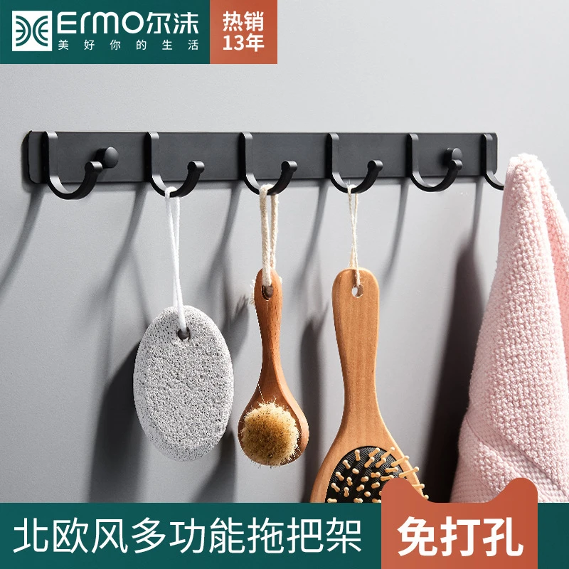 挂钩强力粘胶粘钩承重墙壁墙上挂衣架免打孔壁挂一排门后长条强粘