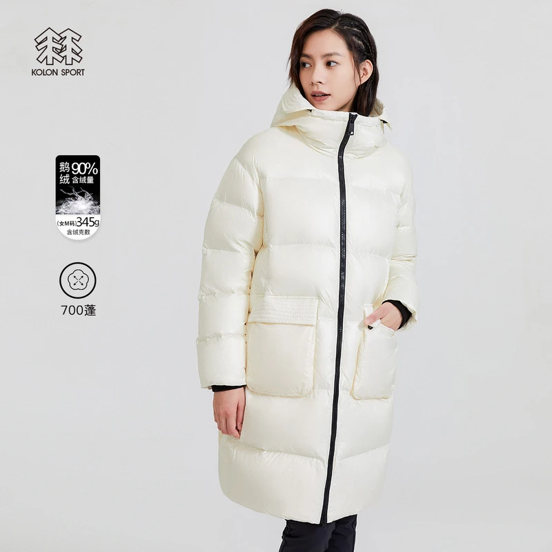 KOLON可隆中性款保暖中长款休闲户外运动大鹅滑雪羽绒LKDJ2WT594