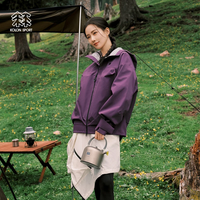 KOLON SPORT可隆户外露营OBLI-K 3L防水冲锋衣2级