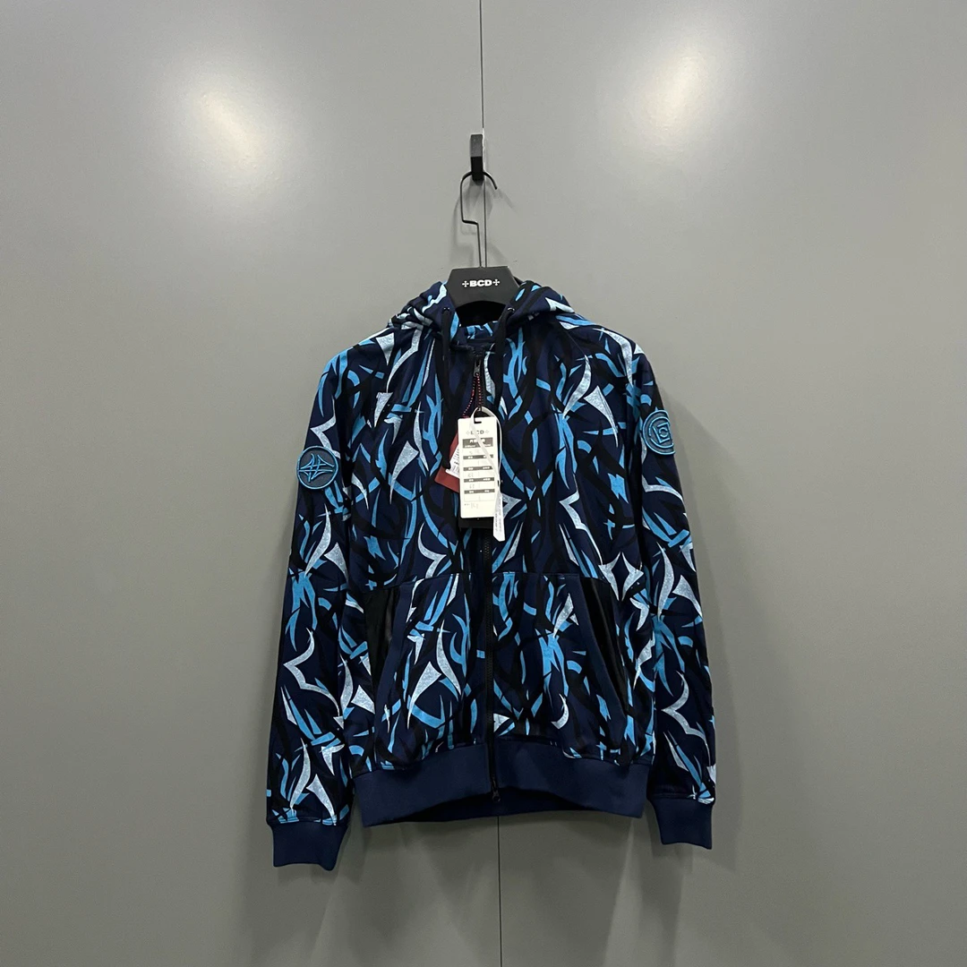 (jp) 一口价 CLOT × ALIENEGRA 蓝色荆棘拉链帽衫 S码M码全新