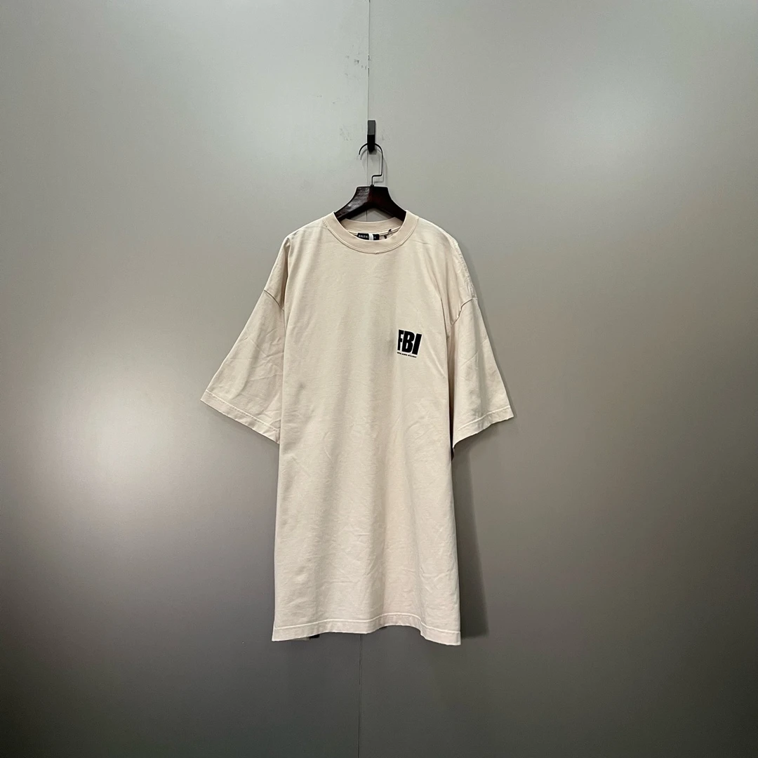 (jp)Balenciaga 巴黎世家 FBI印花logo短袖 2码 全新/吊牌