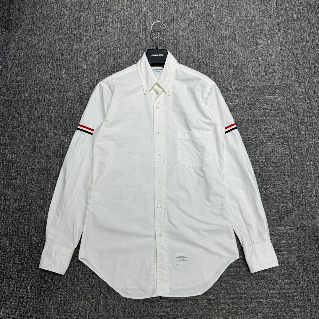 (pm)Thom Browne 经典双袖标衬衫 1码 胸围100,衣长81 98新