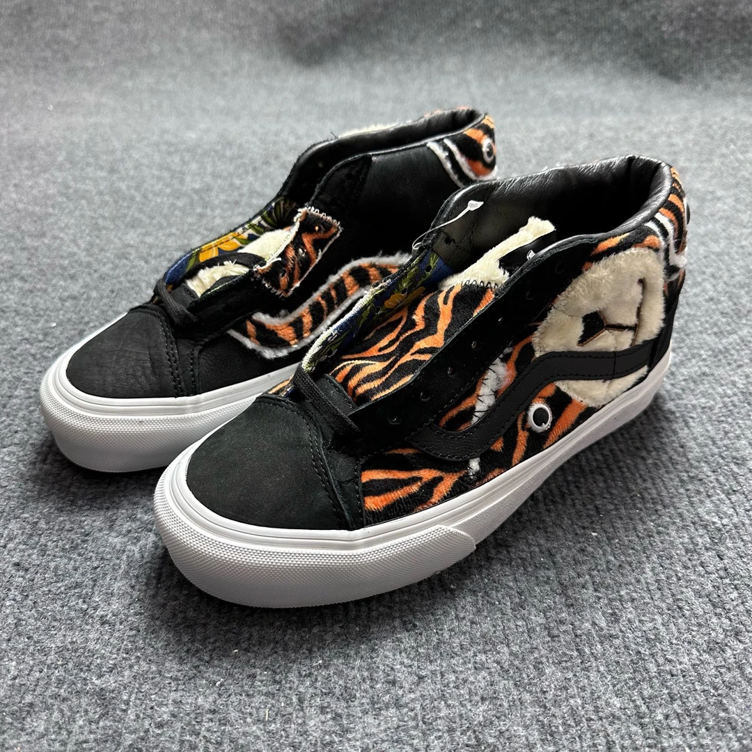 vans Mid Skool 中帮板鞋 黑棕 配盒 Q4S91U