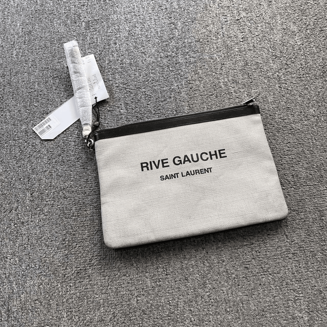 (jp) Saint Laurent slp 白色手拿包 均码/99新/毒2563/无配