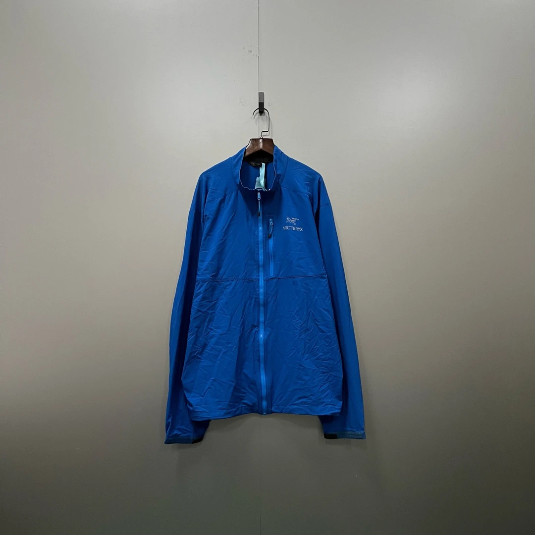 （jp）ARCTERYX 始祖鸟 蓝色刺绣logo拉链外套 XL码/95新/公