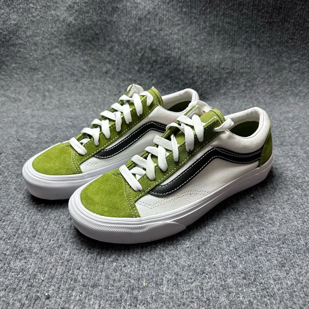 36码 vans Style 低帮板鞋 牛油果绿 污渍 配盒 DZ3WZ6