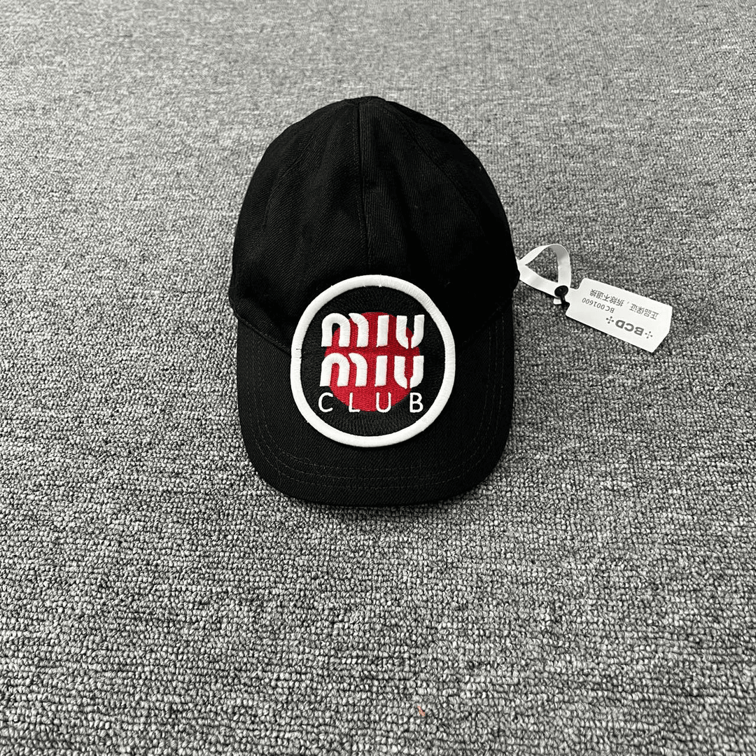 (jp) miumiu 缪缪 黑色logo刺绣棒球帽 M码/95新/公价5000/无配