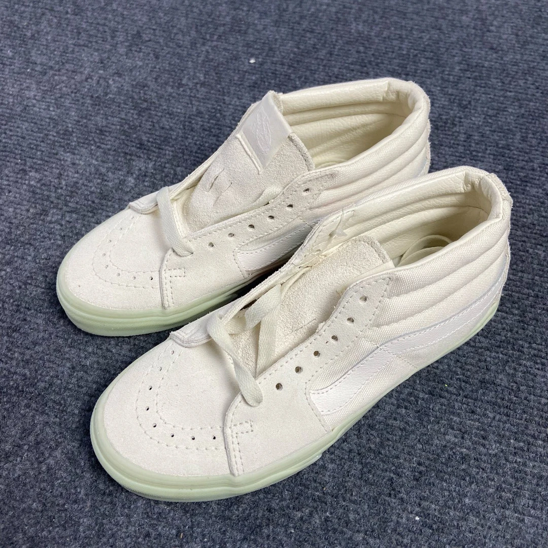 vans Sk8 中帮 板鞋 白 夜光鞋底 WM3ABE
