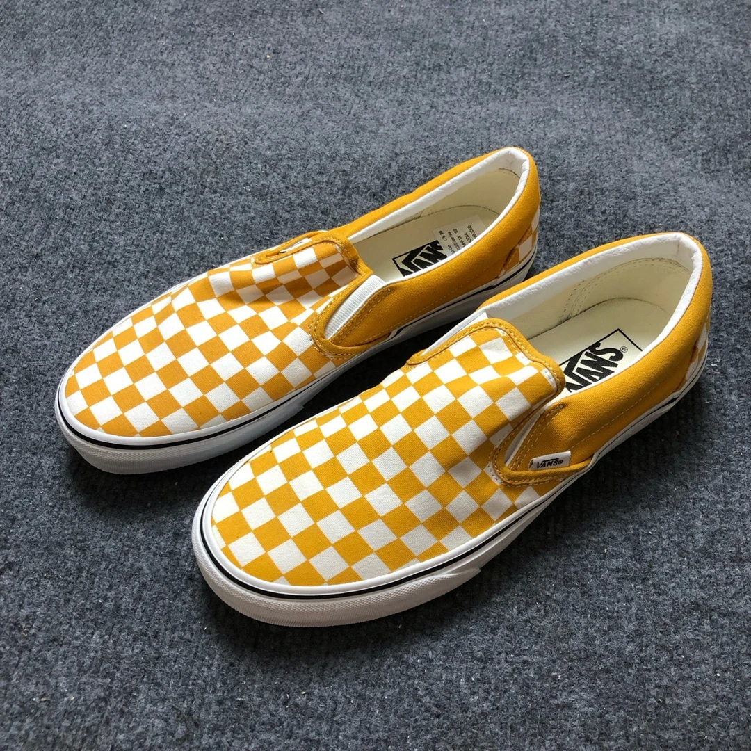 42码 Vans slip-on 休闲 低帮 板鞋 黄白 配盒 JMHF3X