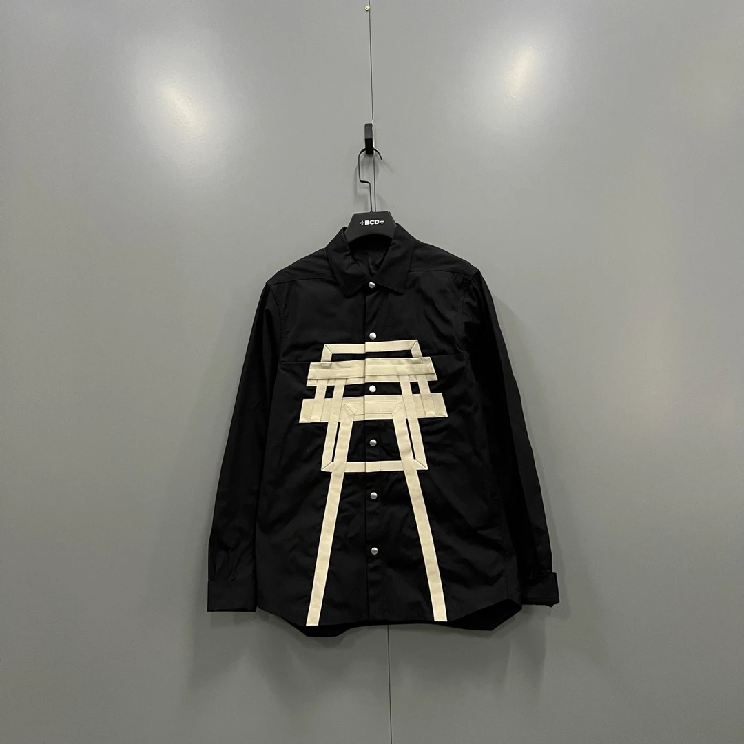 (jp) 129 Rick Owens RO 拼接绑带翻领夹克 50码/98新/公价12000