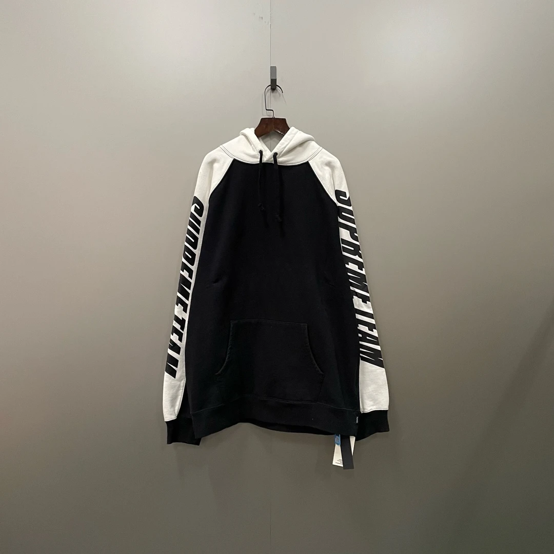 （jp）Supreme 黑白logo麒麟臂帽衫  XL码/95新/公价2599/无配件