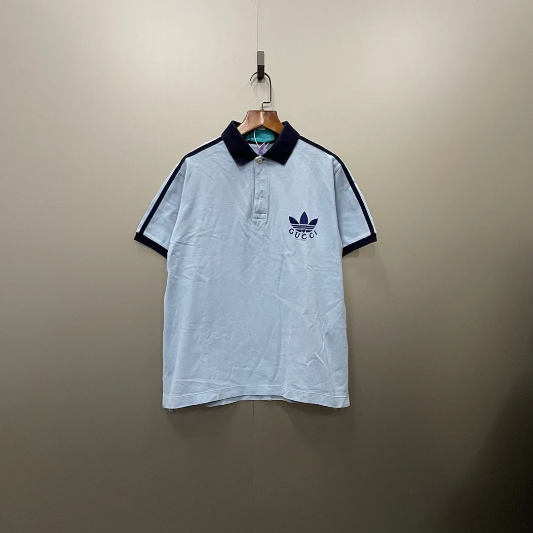 (jp)GUCCI x Adidas 联名 三叶草polo衫 XS码/95新/毒4999/无配