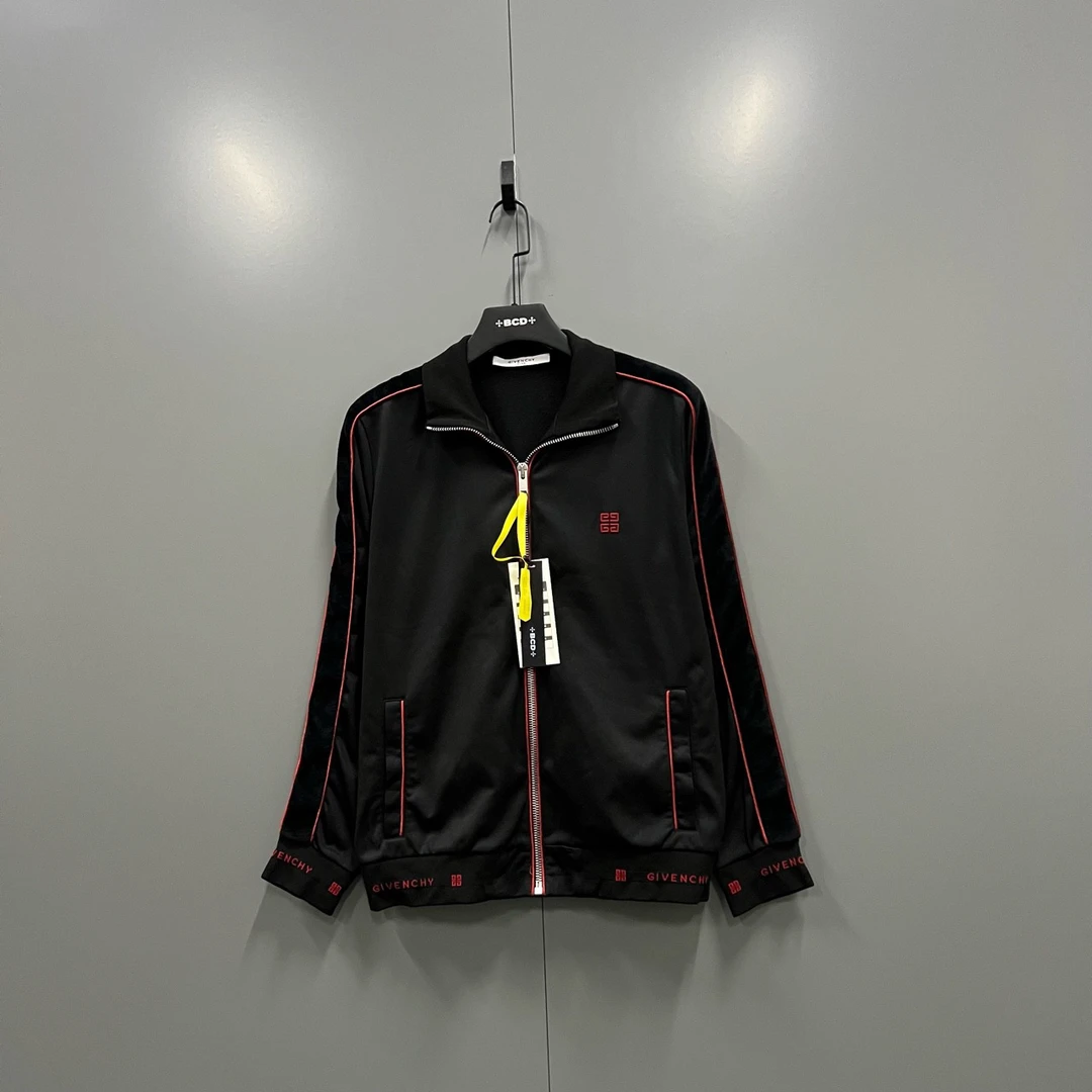 (jpy) 125 Givenchy 纪梵希 黑红徽标logo拉链外套 L码/95新/