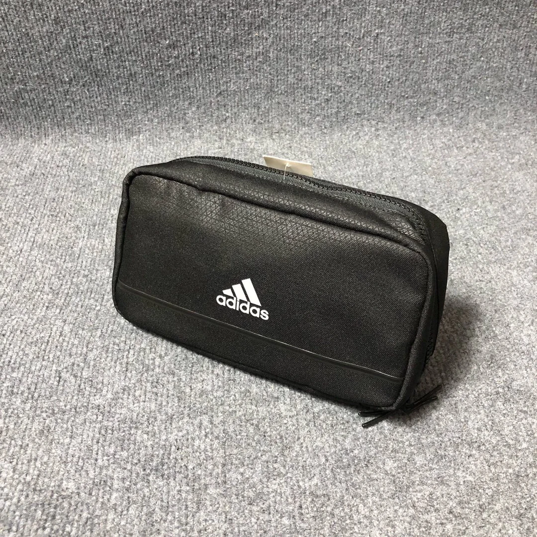 Adidas Logo字母印花 收纳包手提包 黑色 24×7×14cm GM1317