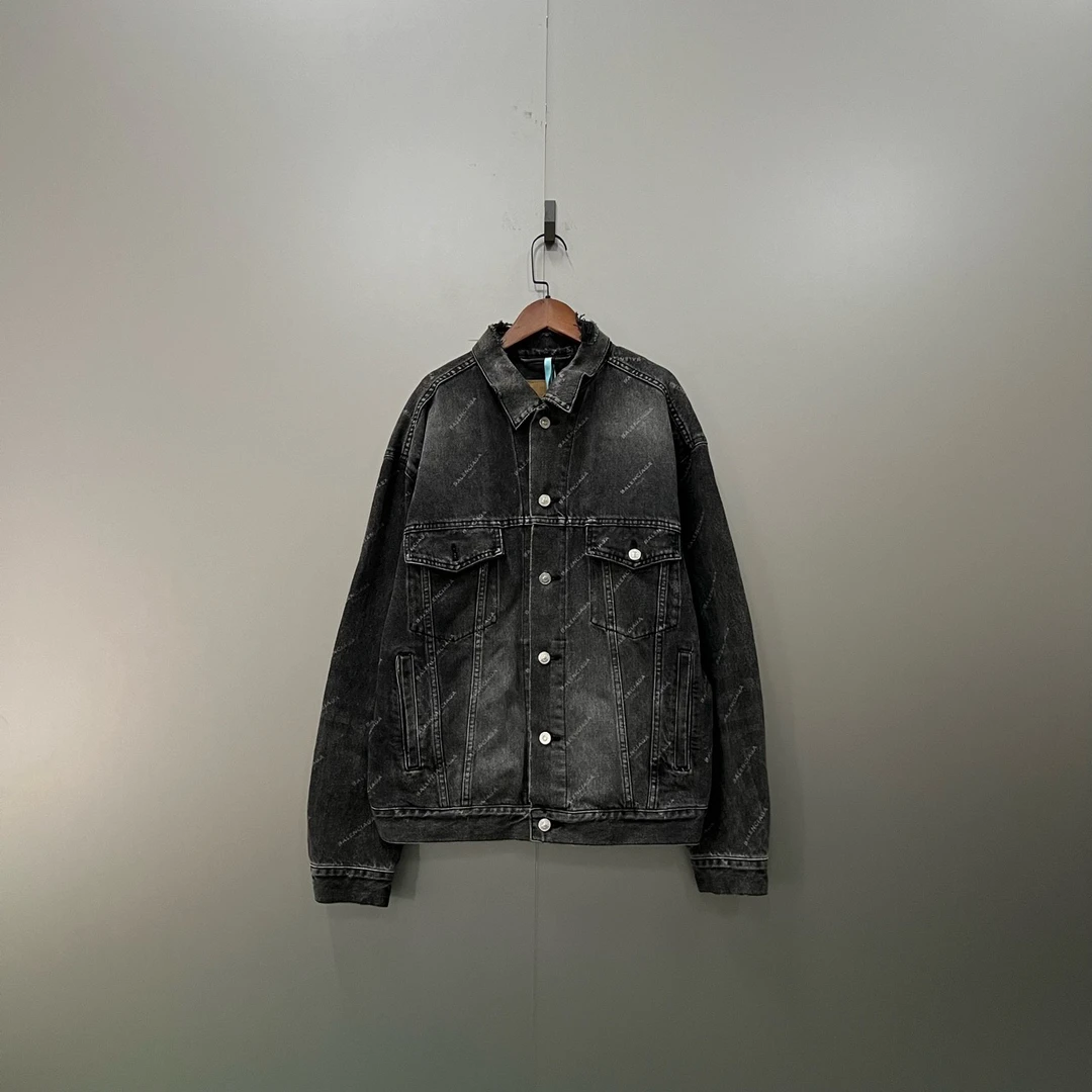 （jp）Balenciaga 巴黎世家 弹幕logo牛仔夹克 36码/95新/公价12300