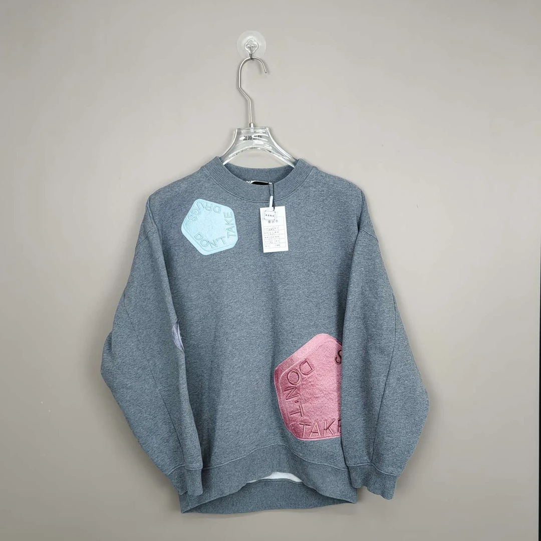 （pm）acne  studio卫衣灰色刺绣走秀款 xxs码 99新公价3200 863494