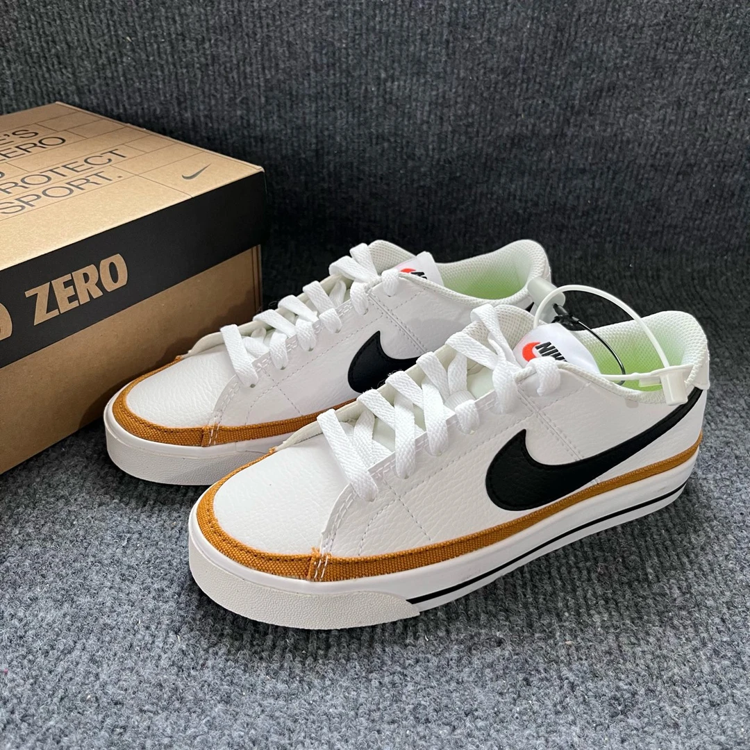 Nike Court Legacy 白黑 低帮板鞋 原盒 DH3161 100