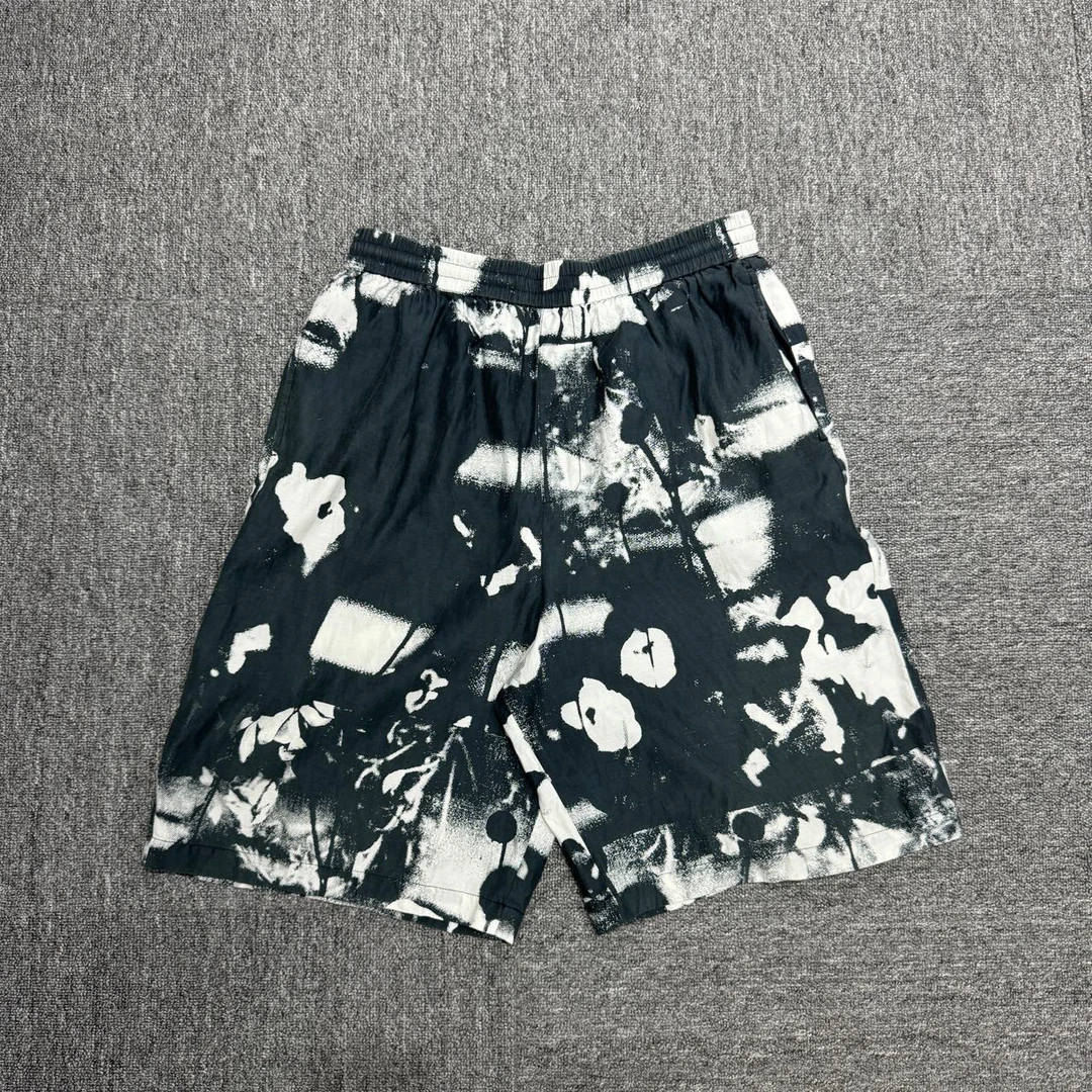 （pm）麦昆 扎染短裤 s码 腰围72-100，裤长55  95新 污渍