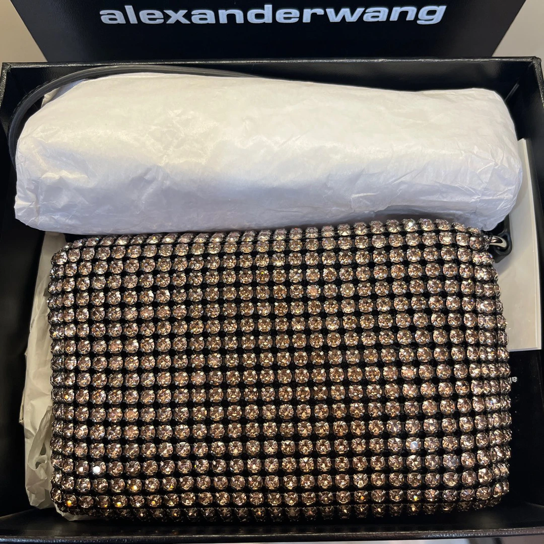 (pm)Alexanderwang亚历山大王 钻石包小号粉钻全新带吊 配件齐全