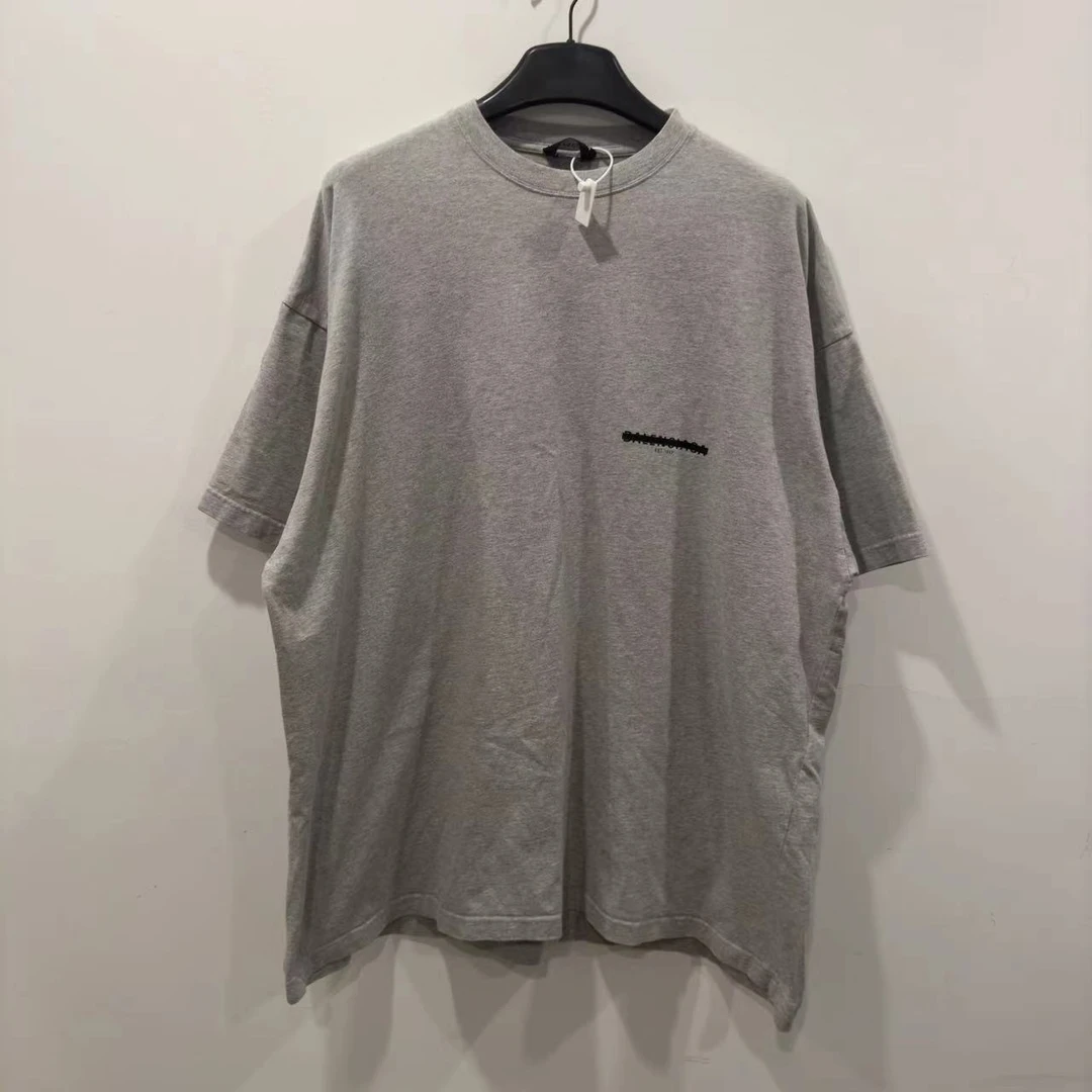 （pm）巴黎世家balenciaga 灰色删除线短袖 3码 99新