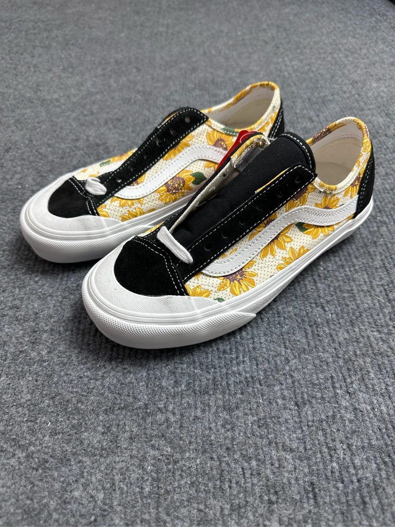 vans Style 36 向日葵 低帮板鞋 黑黄色  配盒 HFF6SR