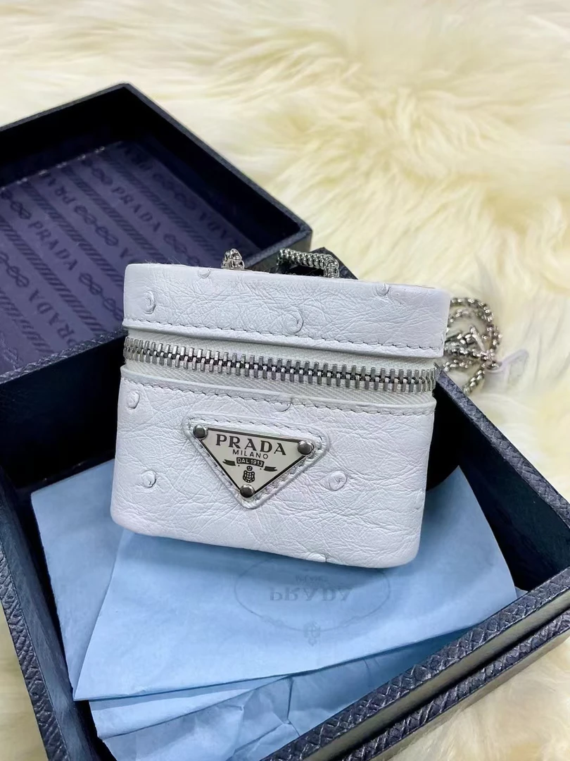 （pm）RT PRADA鳄鱼皮airpods pro耳机盒项链包挂 全新原盒