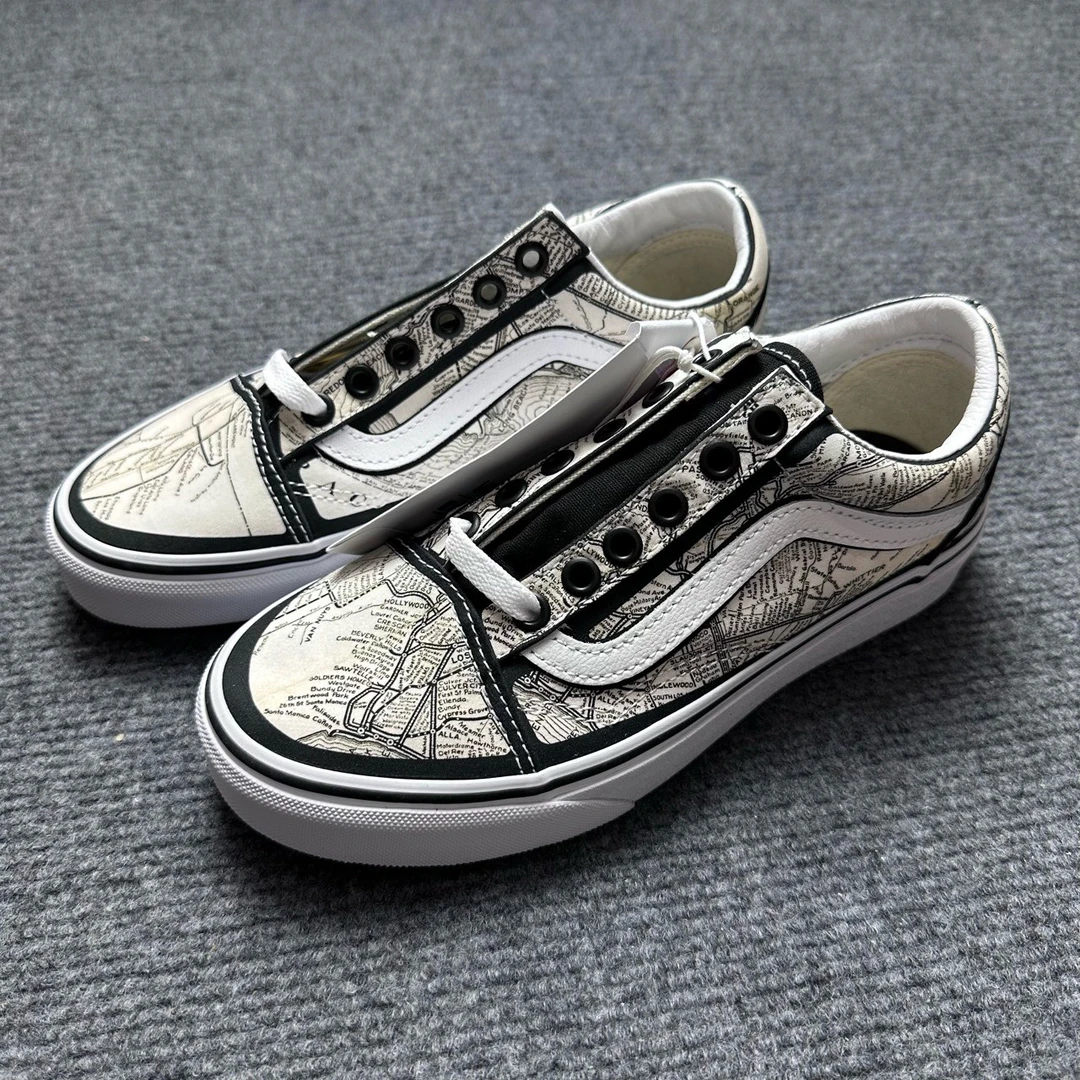 vans 洛杉矶当代艺术博物馆联名款 板鞋 配盒 黑白 KRF94H