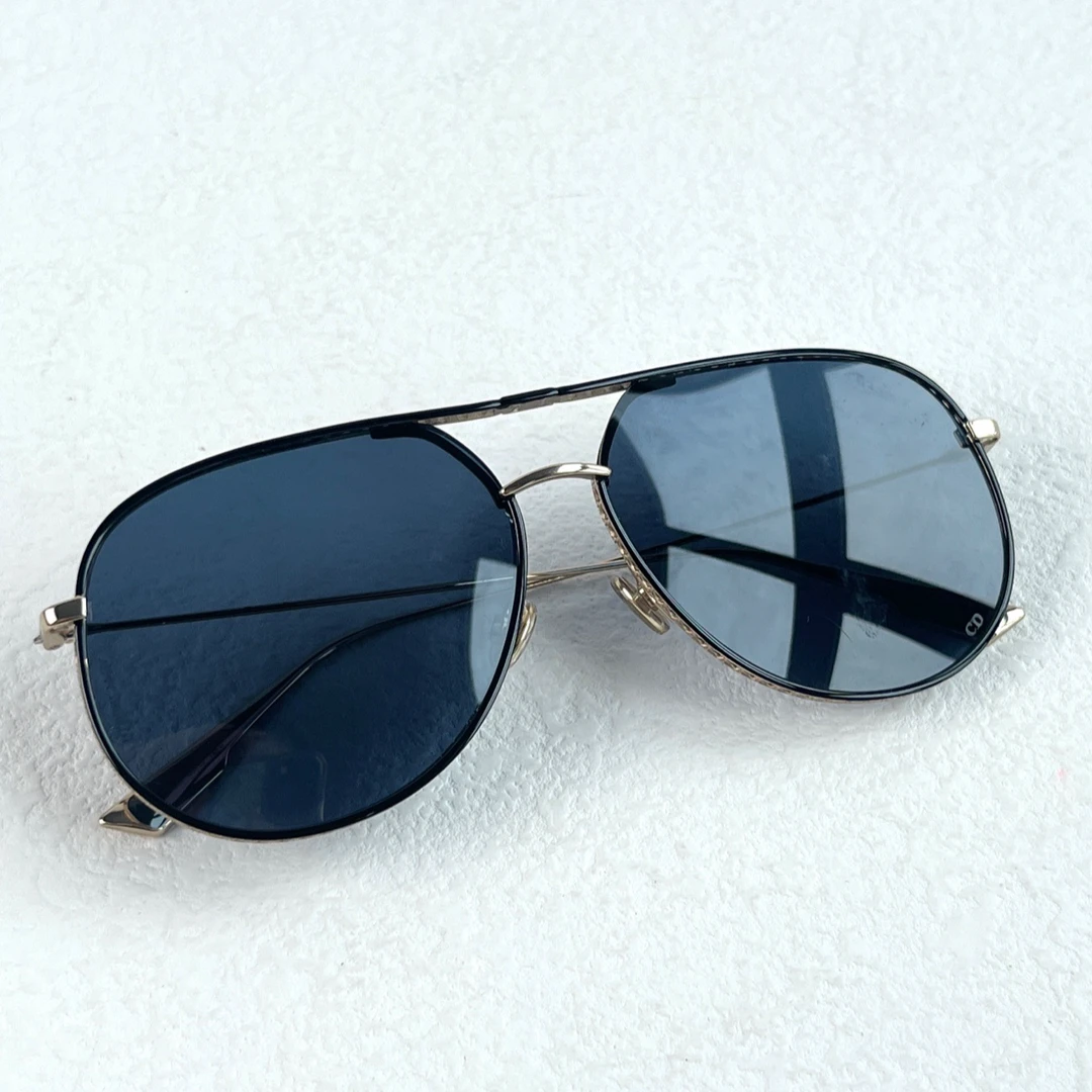 (pm)Dior 迪奥 金丝墨镜 全新带卡带盒/毒价2600