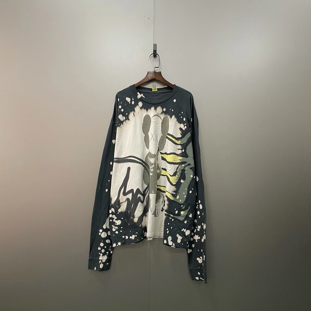 （jp）Travis Scott 灰色印花动画长袖 XL码