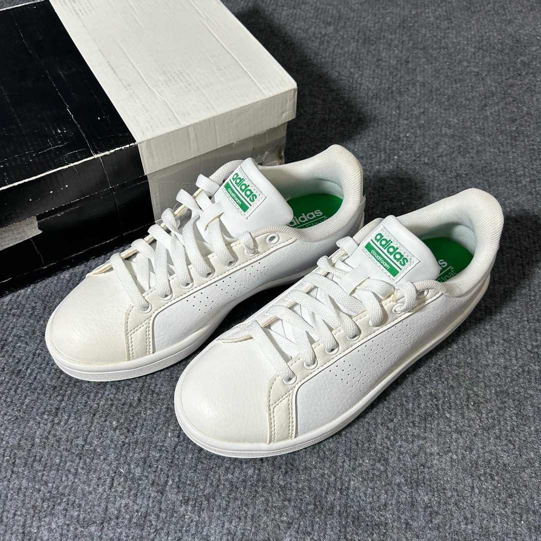 38码 Adidas Neo CA防滑耐磨 低帮 板鞋 原盒 白色 AW3914