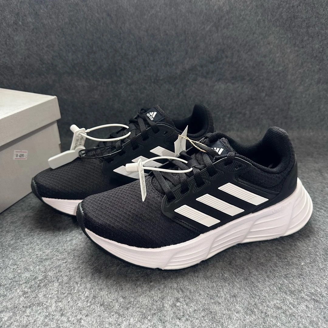 adidas Galaxy 短跑跑步鞋 黑色 原盒 GW3847