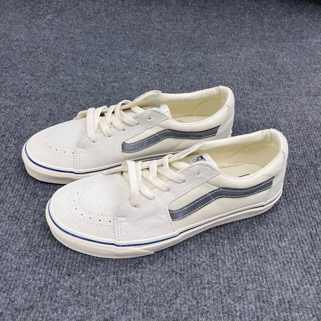 42码 Vans SK8 灰白 低帮板鞋 配盒 瑕疵 9QRCJE