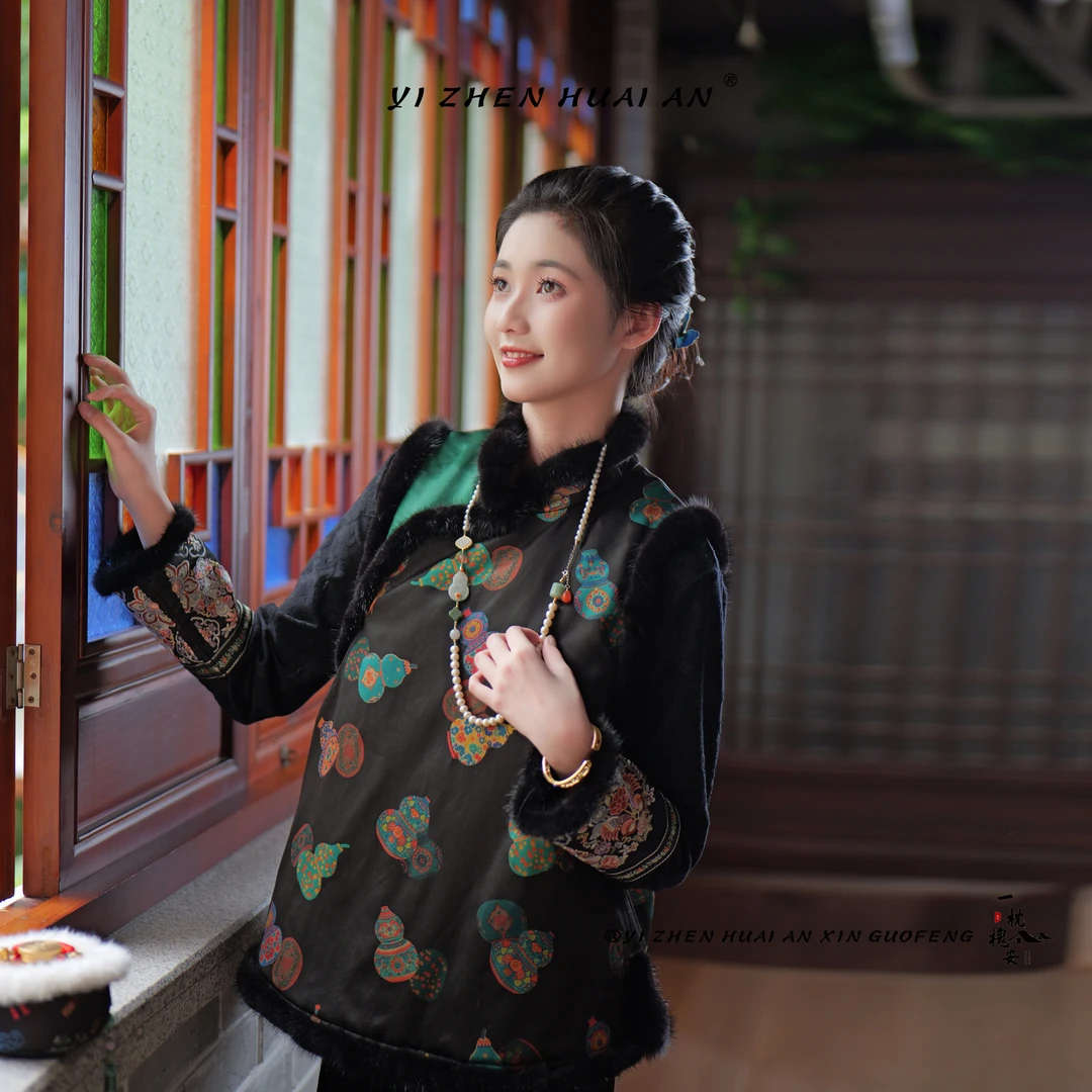 一枕槐安·【福多多】新中式日常中国风复古设计师时尚秋冬马甲