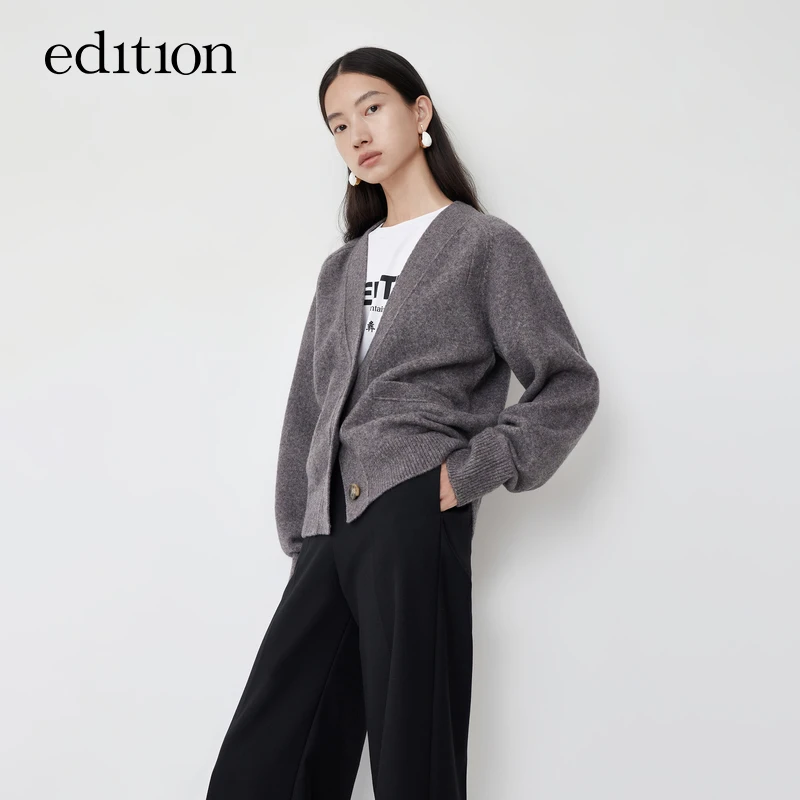 edition含牦牛绒毛衣女羊毛针织开衫时尚时尚气质百搭#EBB4CART15