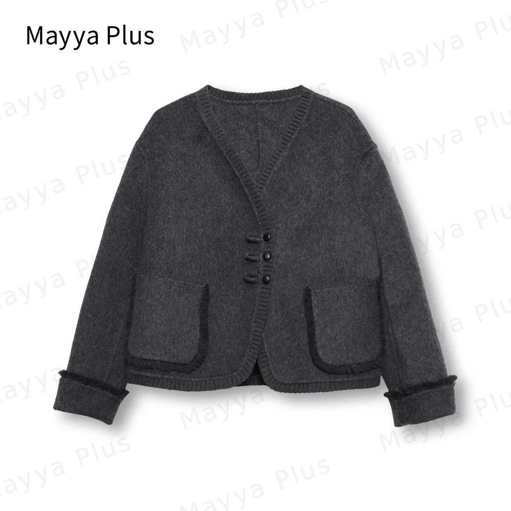 【首尔外套】Mayya Plus时尚新品气质显瘦百搭款热力感外套32347297