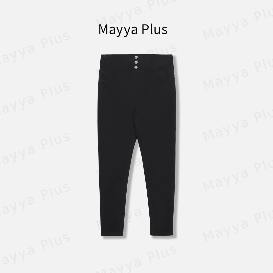 【鹅绒裤】Mayya Plus时尚新品轻奢气质显瘦百搭款羽绒裤子32446768