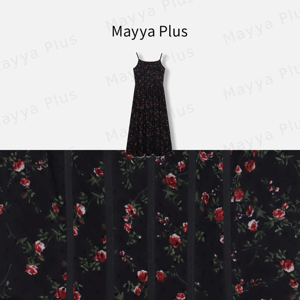 【甜粉蔷薇】Mayya Plus麦芽定制轻奢气质显瘦款梭织连衣裙32426987