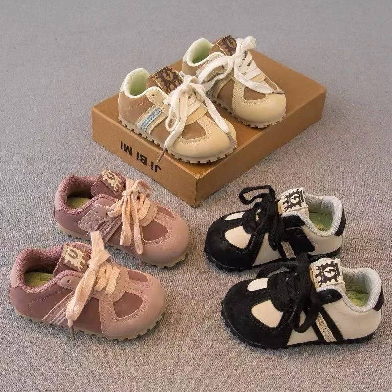 儿童运动鞋2025春季新款男童鞋子女童跑步鞋软底二棉加绒宝宝洋气