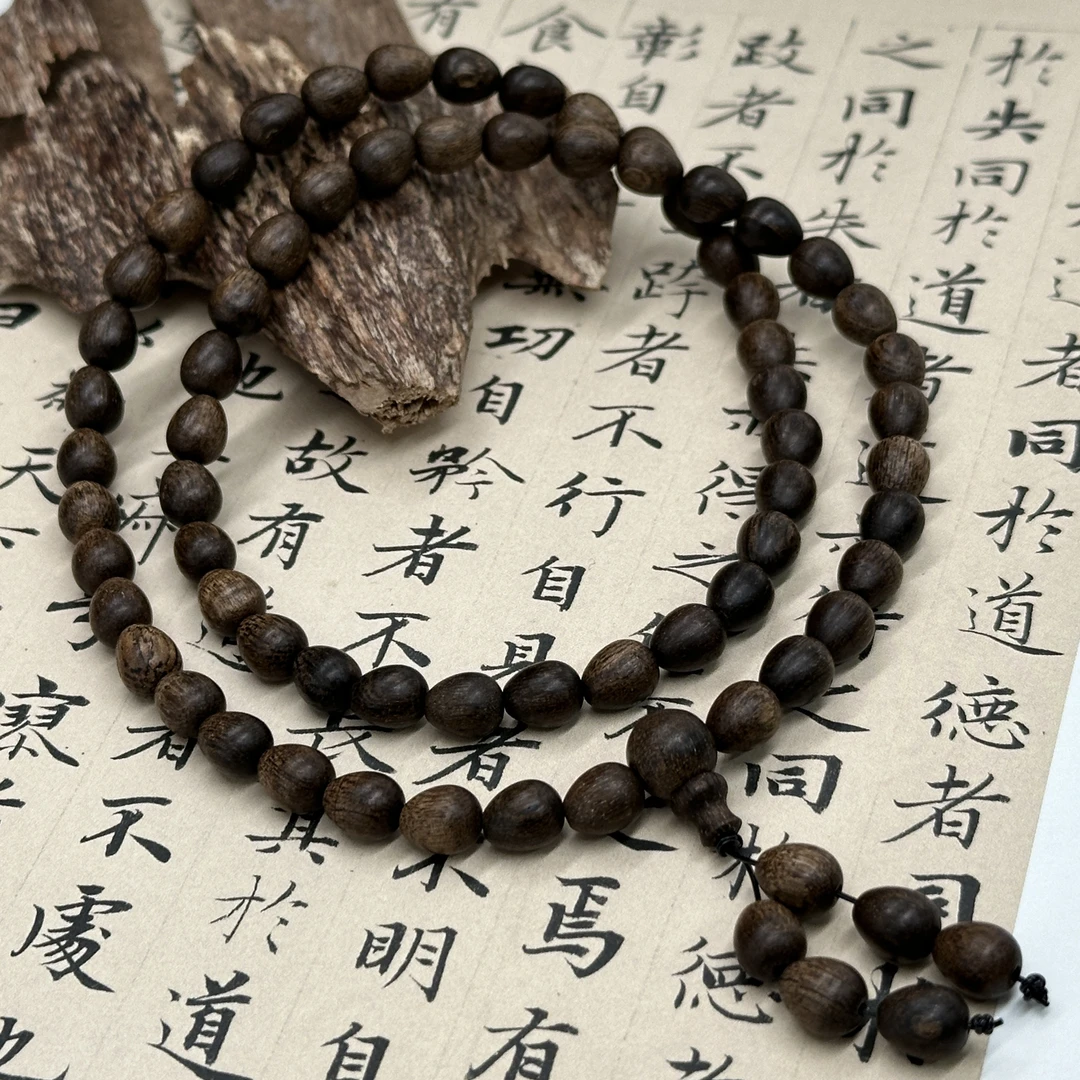 柬埔寨菩萨棋沉水水滴型珠多圈沉香手串男女款多样性发一件